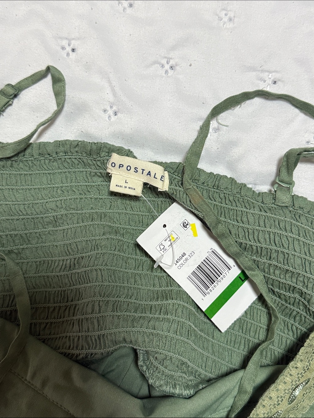 Aeropostale Green Spaghetti Strap Mini Dress - Picture 2 of 4